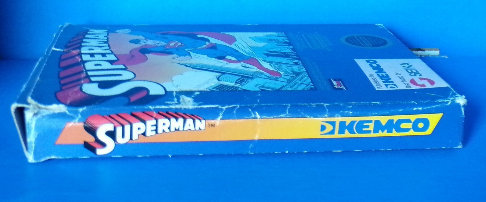 Superman Nintendo Entertainment 1988 NES DC Comics Kemco Box, Cart & Dust Cover