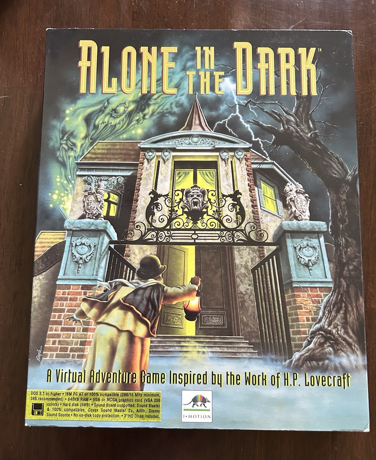 Alone In The Dark PC Computer Big Box Complete In Box CIB EXC Condition IBM 3.5″