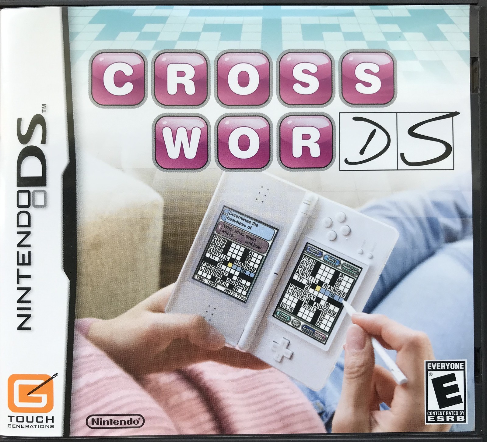 Crosswords DS Nintendo DS Complete CIB Case Manual Tested