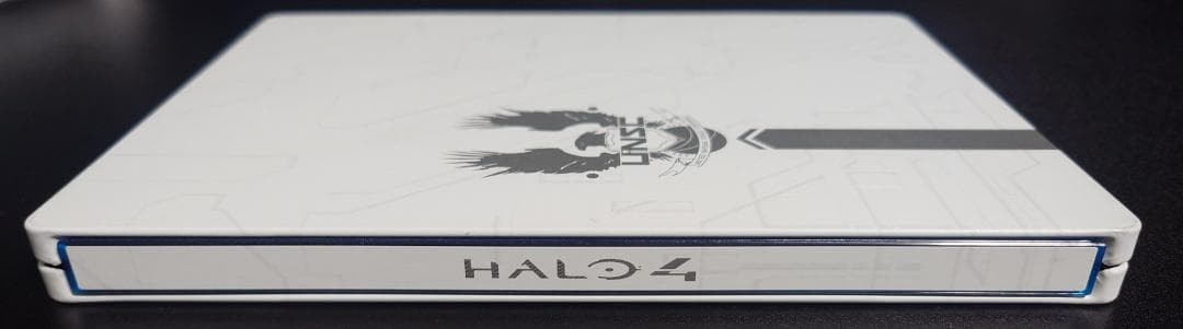 Rare Halo 4 SteelBook Case Xbox 360 Limited Edition Authentic UNSC White Tin