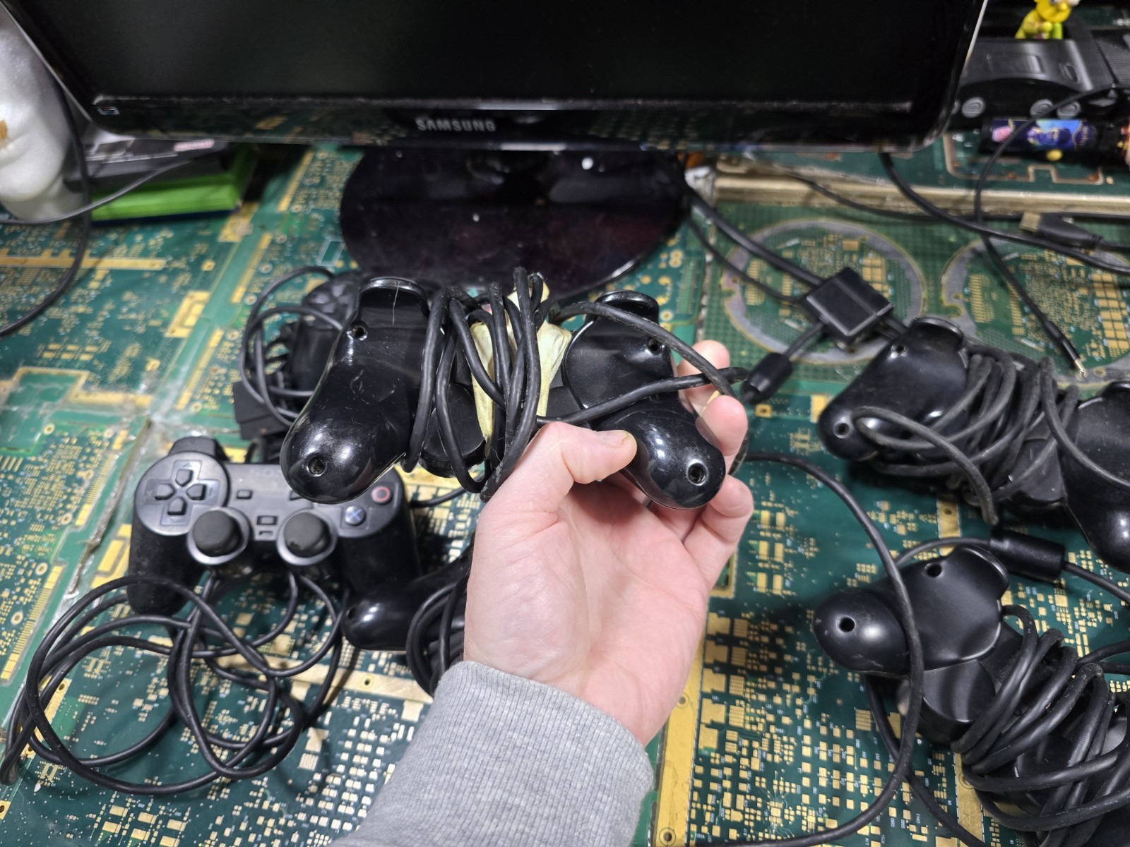 Sony PS2 Original DEFECTIVE DONOR EXACT LOT #3-Controller-CRUDE-DIRT-RUST-PARTS