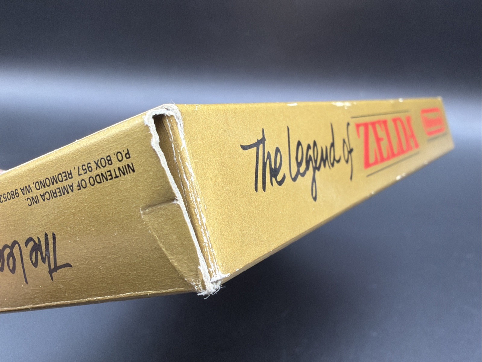 The Legend Of Zelda Oval Seal Box Original Nintendo Entertainment System NES CIB