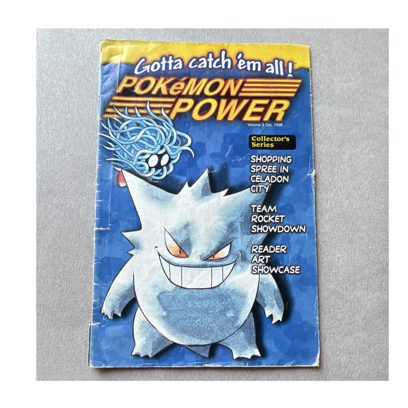 Nintendo Power Magazine Pokémon Collector’s Series Vol. 3 1998 Gengar Lapras