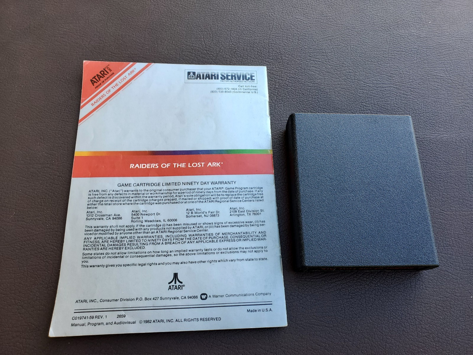 Raiders of the Lost Ark (Atari 2600, 1982)