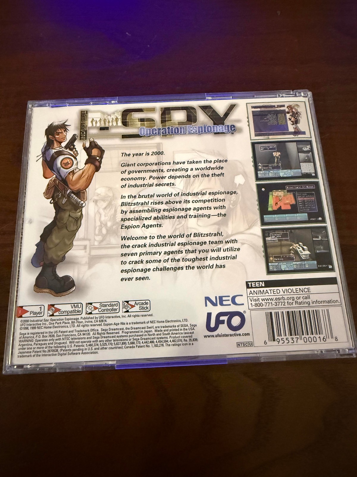 Industrial Spy: Operation Espionage DREAMCAST – AUTHENTIC, TESTED, CIB, SEE PICS