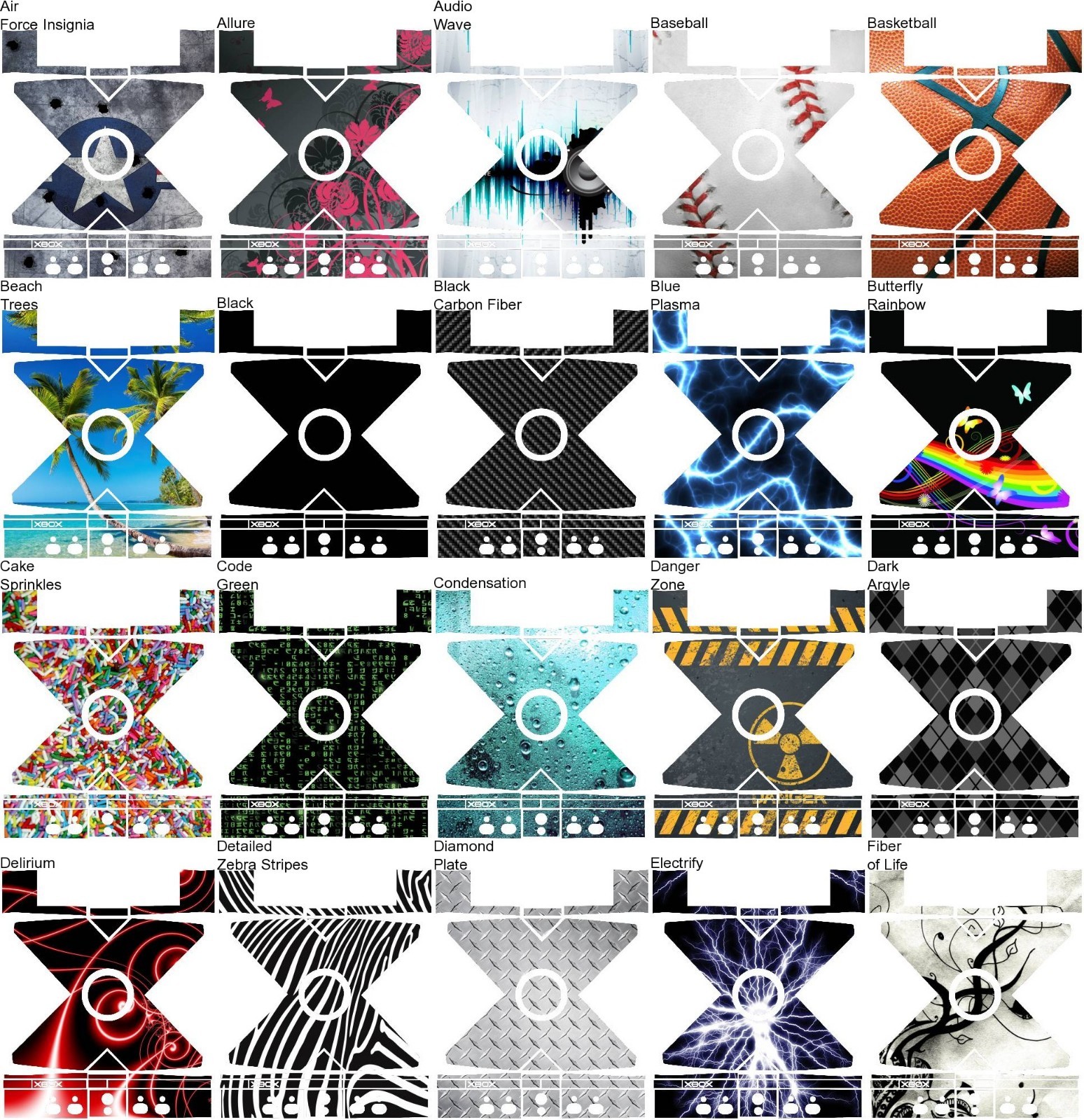 Any 1 Vinyl Decal/Skin Design for Original Xbox Console – Free US Shipping!
