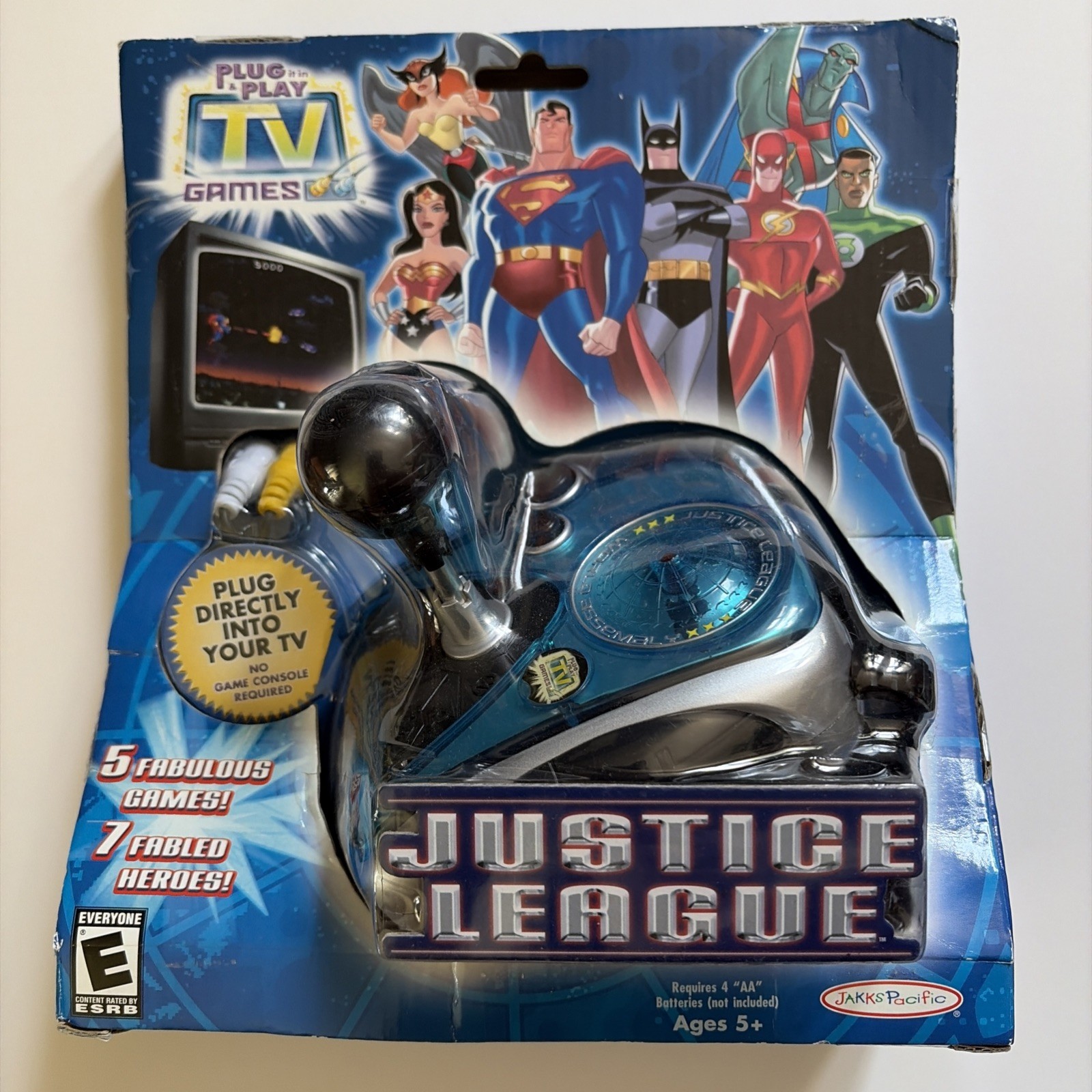 NEW Justice League Plug N and Play TV Video Game Jakks Pacific 2005 DC Comics