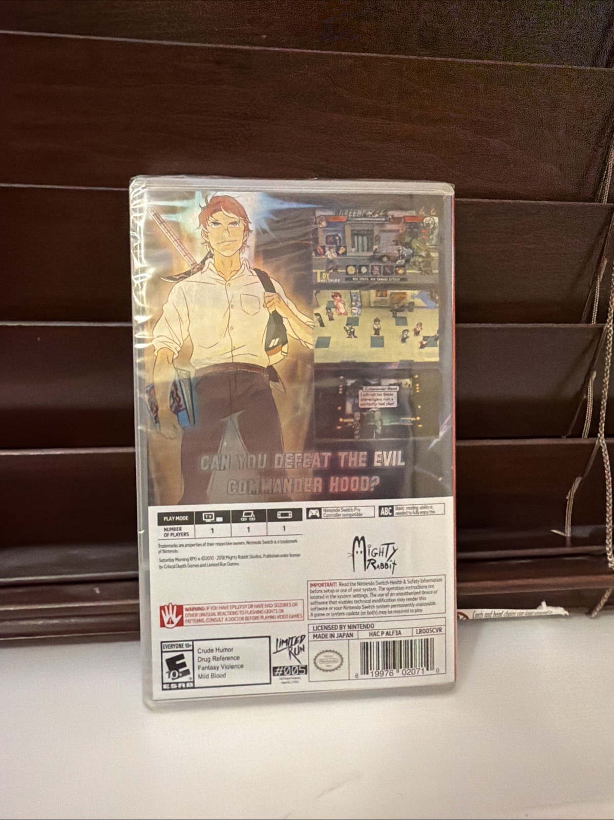 Saturday Morning RPG Nintendo Switch Foil Cover Exclusive Brand New LRG Employee
