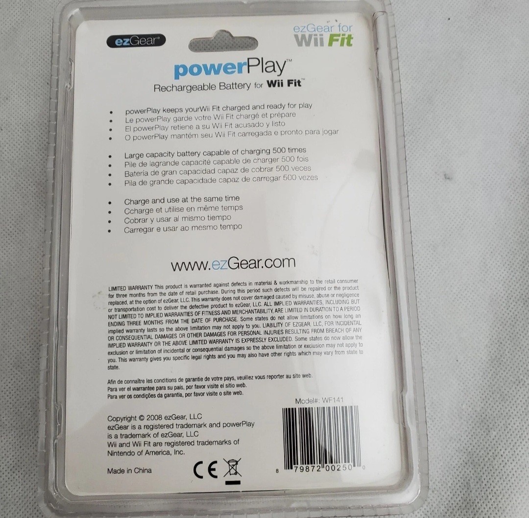 ezGear ~ Nintendo Wii Fit ~ Power Play ~ Rechargeable Battery ~ (5000 mAh)