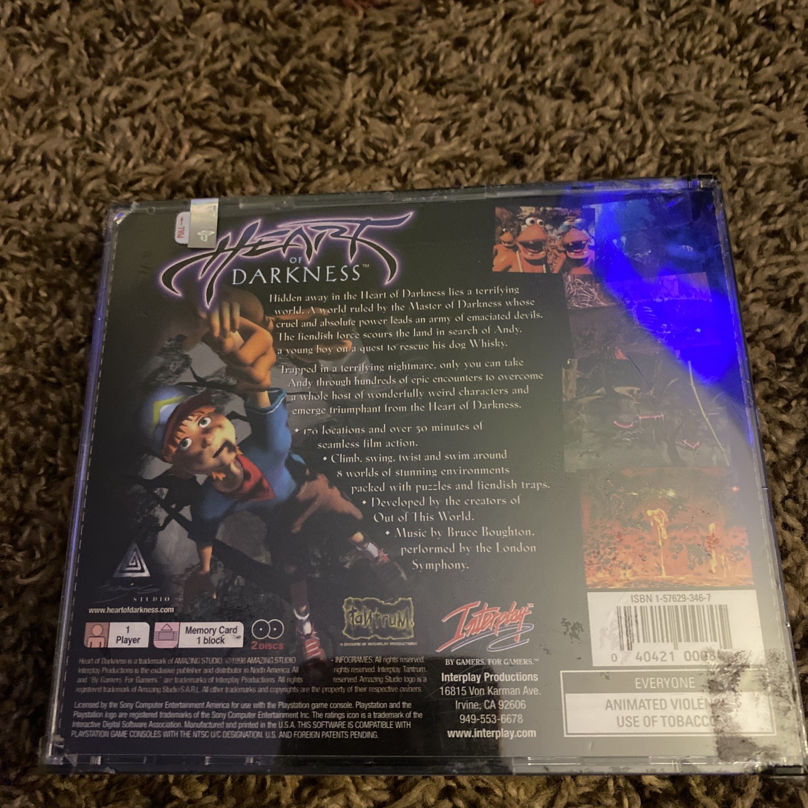 Heart Of Darkness PS1 PSX Brand New Sealed Unopened Collectors