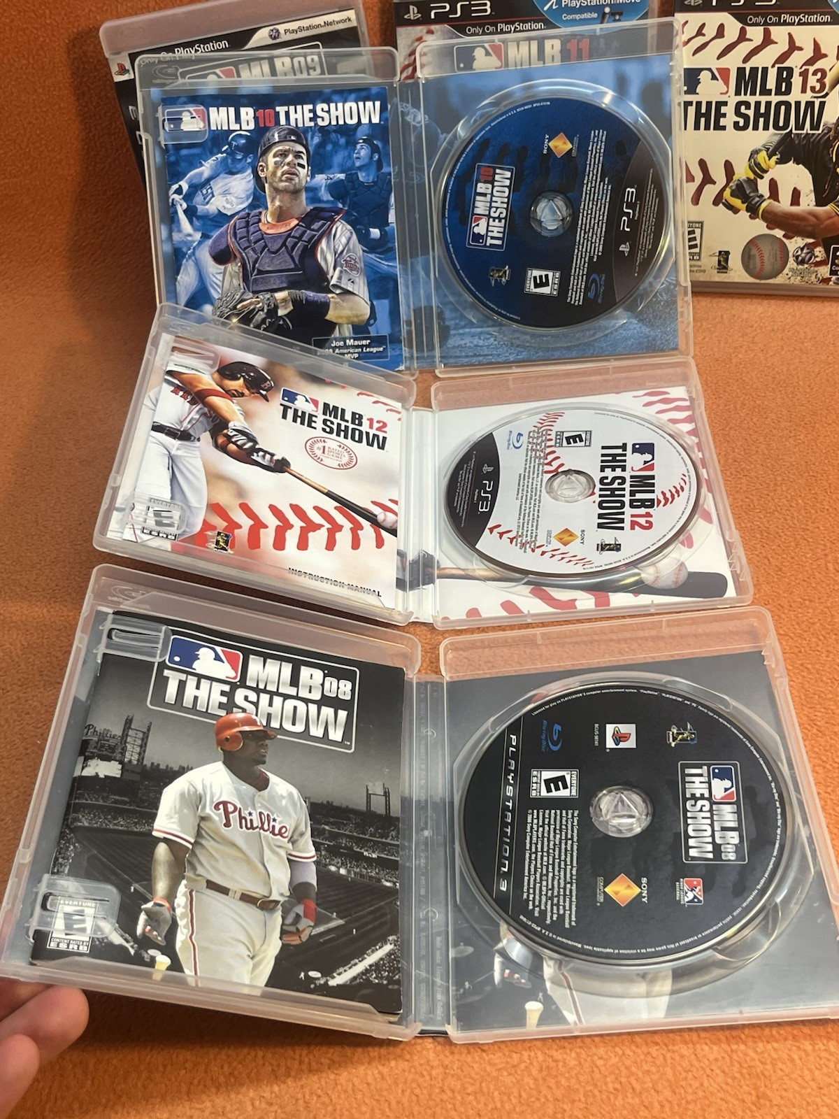 MLB Show 08 09 10 11 12 13 PlayStation 3 PS3 Game Bundle Lot Baseball Complete!