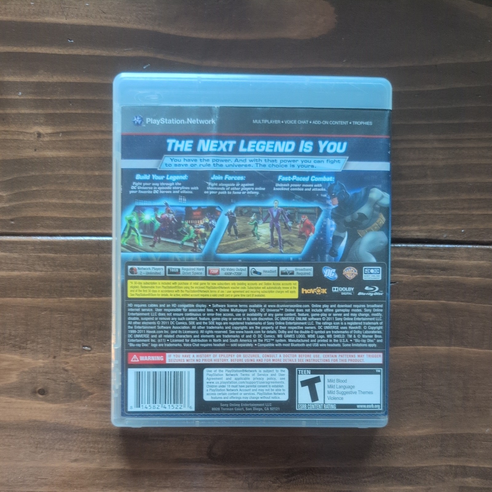 DC Universe Online (Sony PlayStation 3, 2011) PS3 CIB SHIPS WITHIN 12 HOURS!