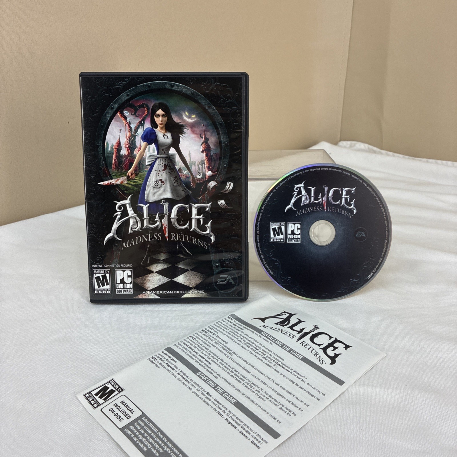 Alice: Madness Returns (PC, 2011) Complete Game Action Adventure Horror EA Rare
