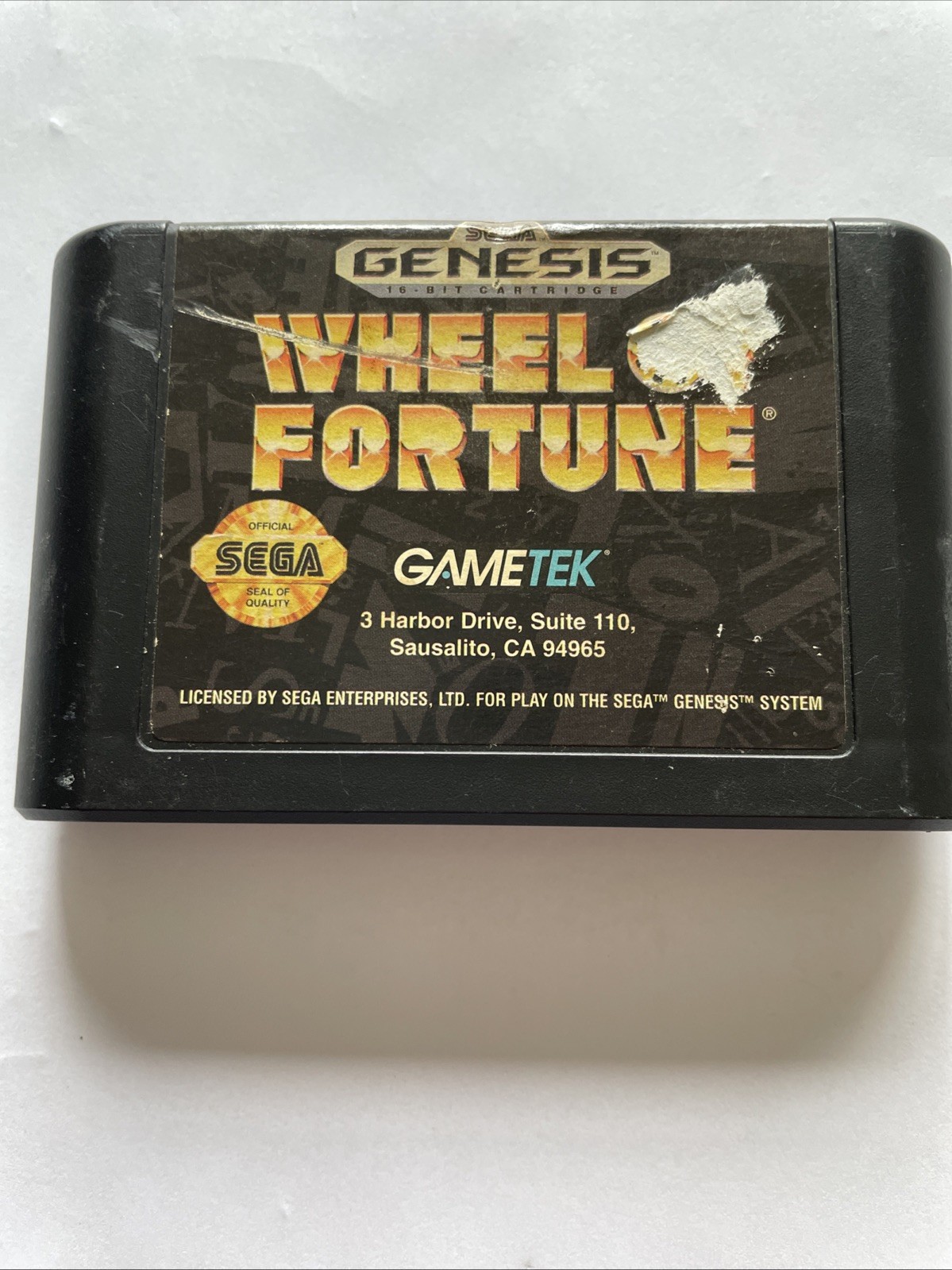 Wheel of Fortune (Sega Genesis, 1992) Cartridge Only- Tested