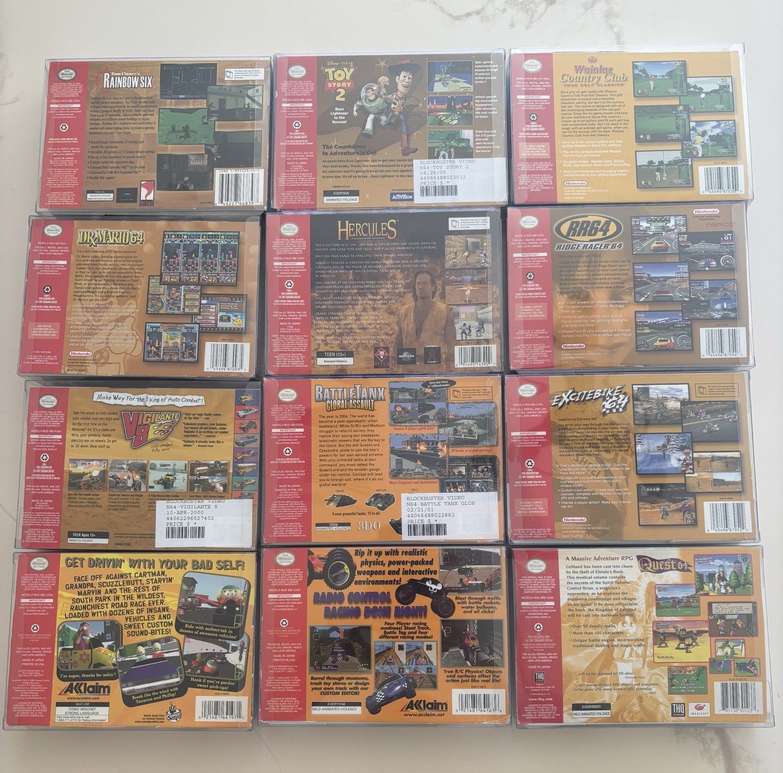 Lot of 12 Nintendo 64 Box Only No Games Dr Mario Quest More READ DE G2U