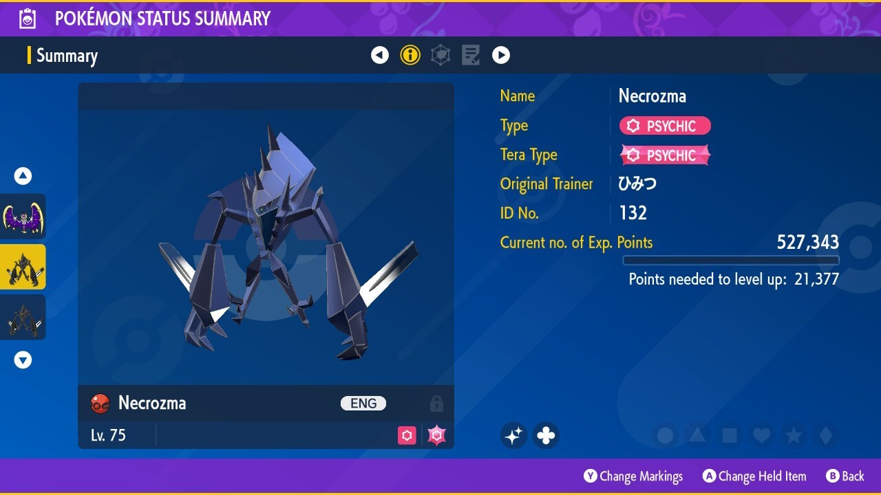 ✨ Shiny Necrozma Event 💜 2019 English Eclipse 💜 Pokémon Scarlet & Violet