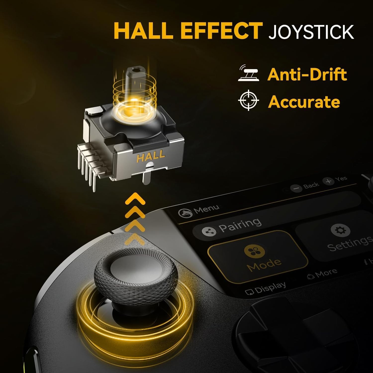 Wireless Gaming Controller Hall Effect for PC Switch Switch 2 iOS Android RGB