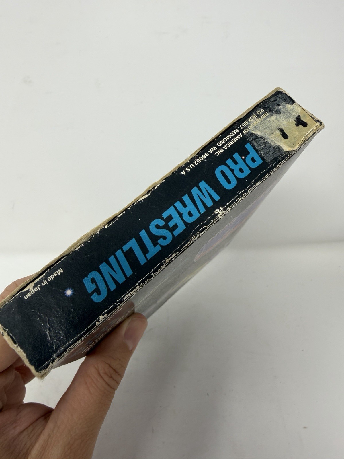 Pro Wrestling (Nintendo NES, 1987) Complete CIB 3-Screw Cart
