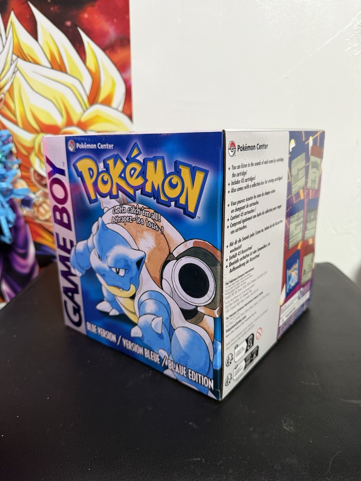 Pokemon Center Red & Pokémon Blue Game Music Collection Game Boy Jukebox In Hand