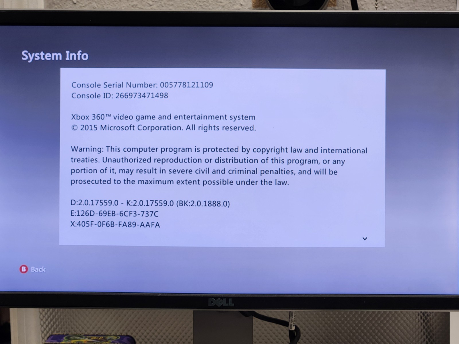 Microsoft Xbox 360 S 1439 4GB Console – Tested and Working – NO ADAPTER