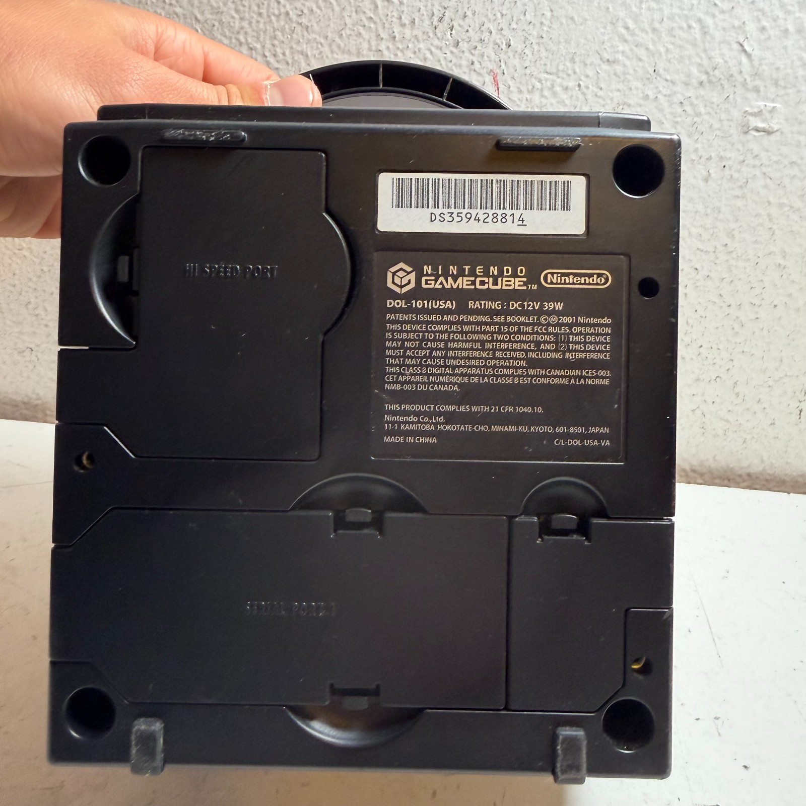 Nintendo GameCube DOL-101 Black 480p 128-bit Video Game Console – For Parts