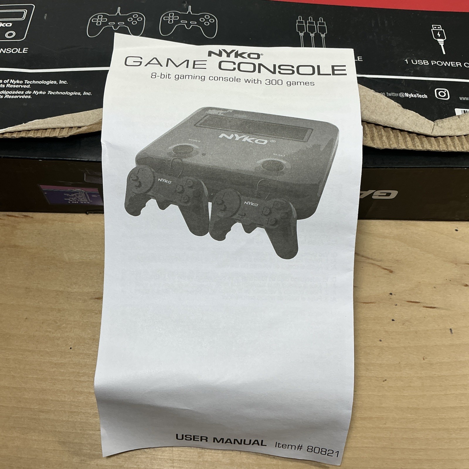 NYKO Game Console 8-Bit Console With 300 Built-In Games (2020) Item# 80821