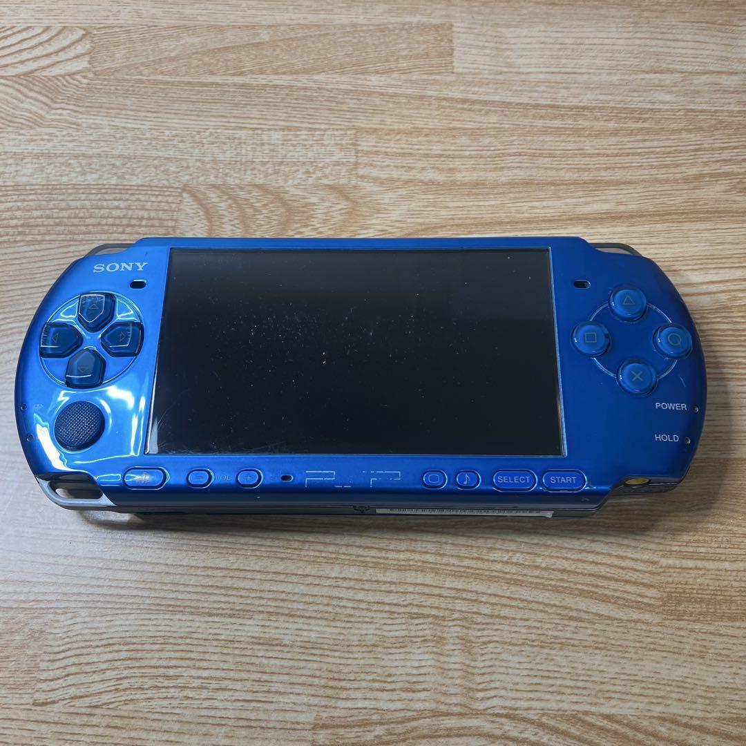 [EXCELLENT+++++] SONY PSP 3000 VB Vibrant Blue Console W/ Charger Tested JAPAN