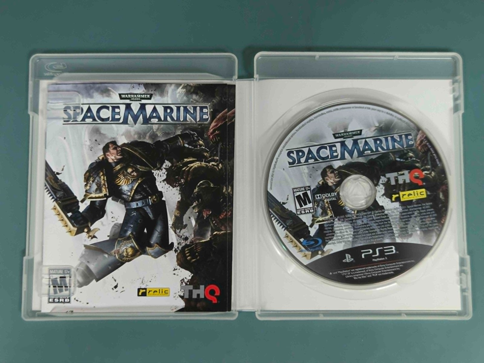 Warhammer 40000: Space Marine (Playstation 3, ps3, 2011) Video Game CIB Complete