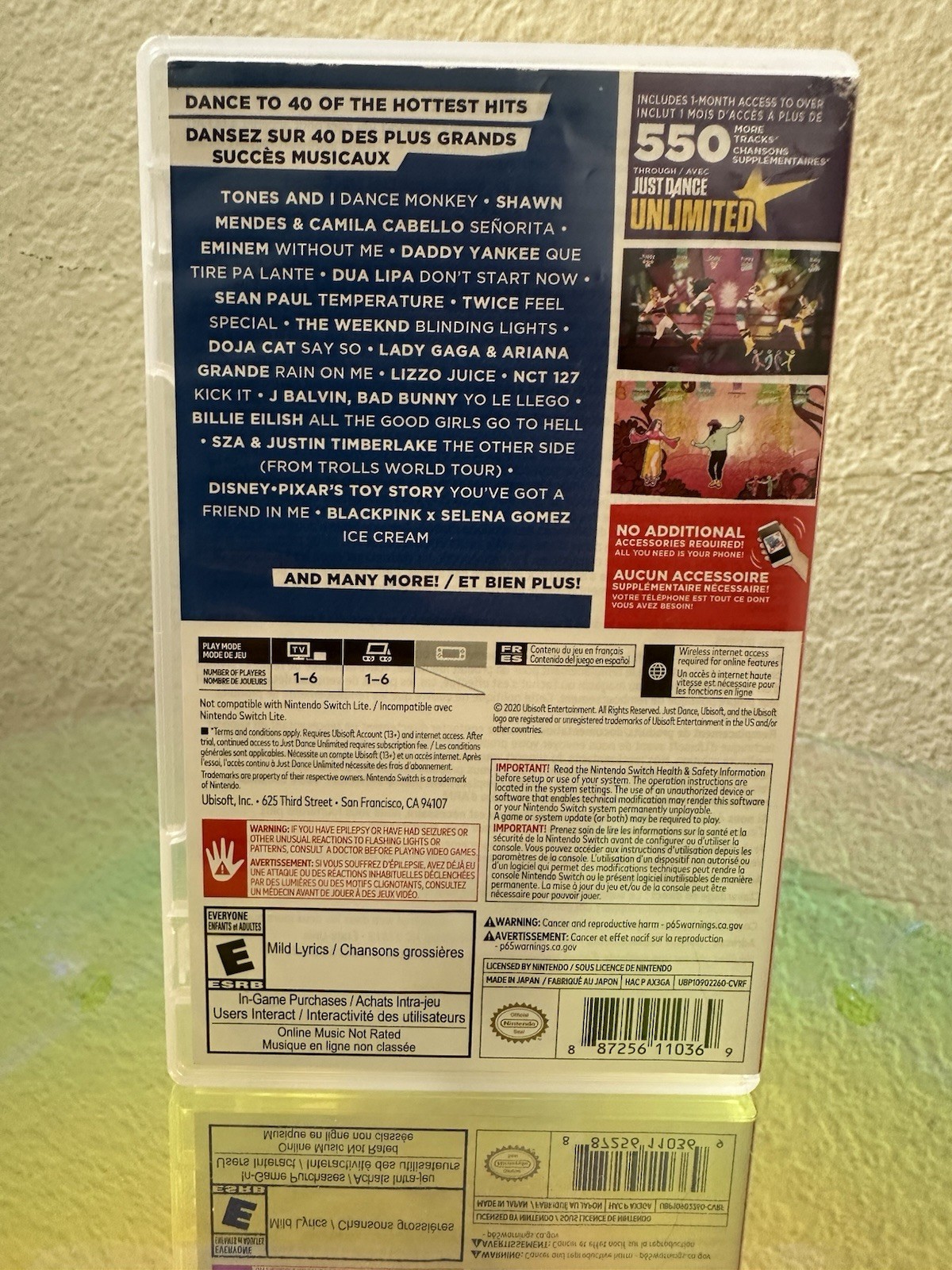 Ubisoft Just Dance 2021 Nintendo Switch Multiplayer Online Playability Unlimited