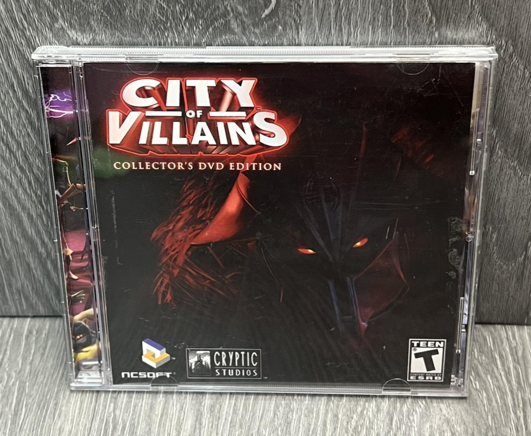 City of Villains Collector’s DVD Edition PC Game NCSoft Windows Vintage