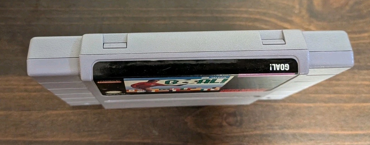 Goal Super Nintendo Loose Video Game Soccer Sports Tested SNES