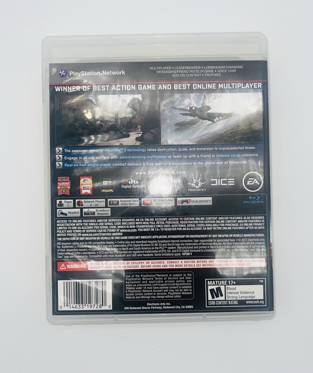 Battlefield 3 & 4 Sony PlayStation 3 PS3 2 Game Lot Black Lable CIB Complete