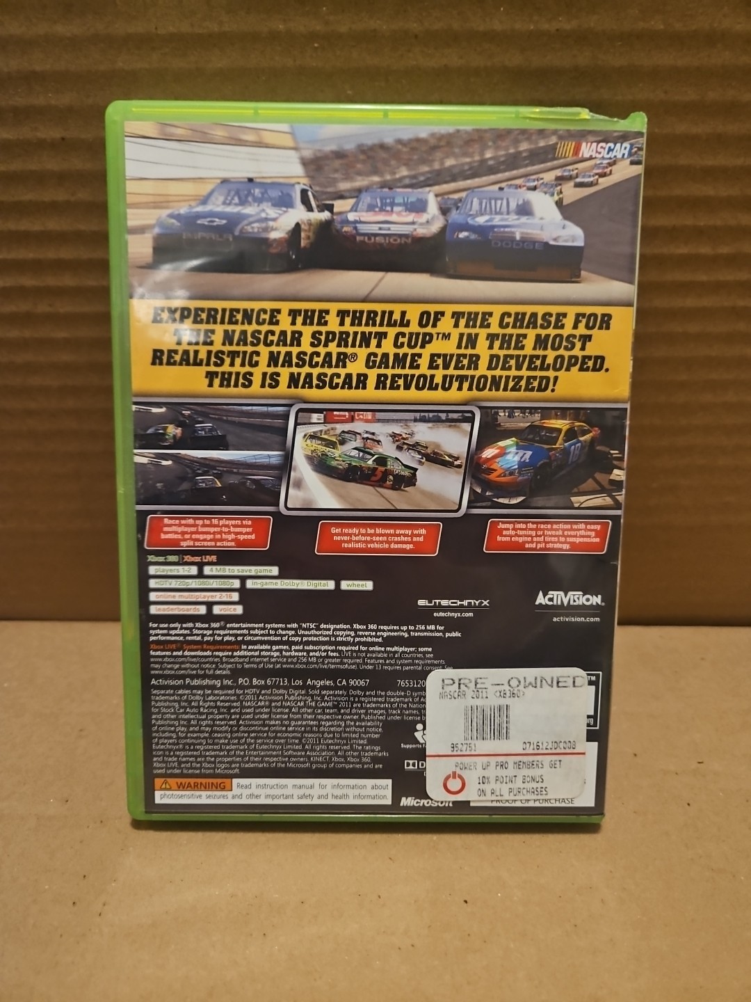 Nascar The Game 2011 for Xbox 360