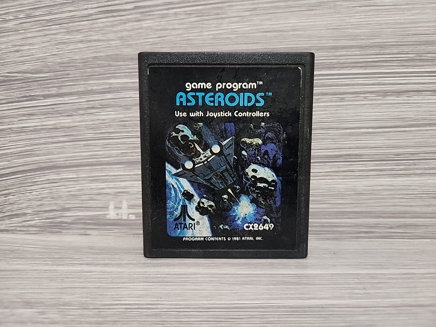 Asteroids (Atari 2600, 1981) W/Manual CX2649 Retro Video Game