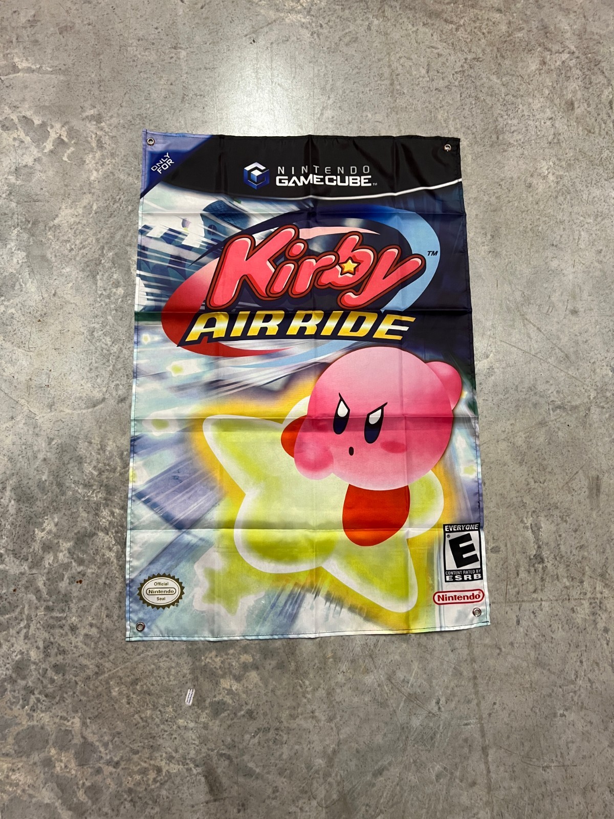 Kirby Air Ride Wall Flag Banner Tapestry 2 x 3 Ft, Gamecube