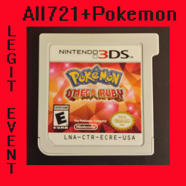 Pokemon Omega Ruby Loaded With All 721 + 120+ Legit Event Pokemon Unlocked