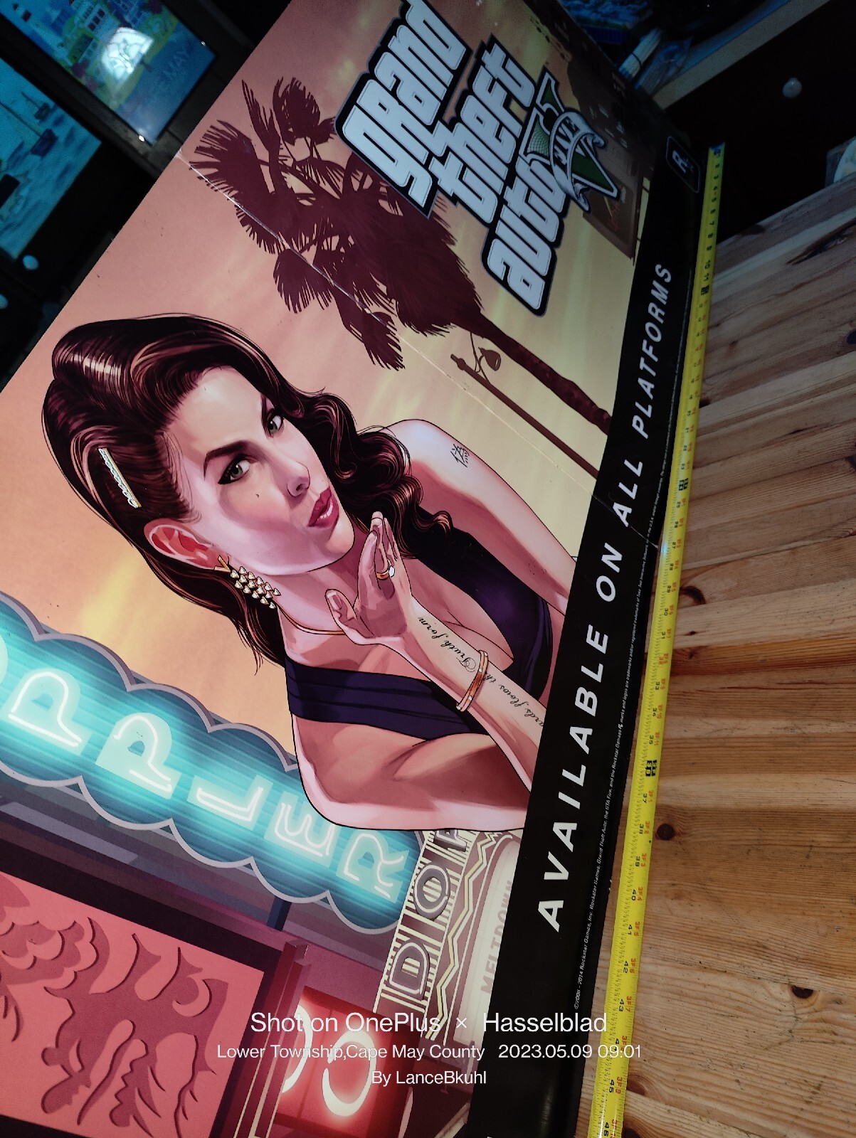 GTA 5 ORIGINAL Store Banner- HUGE (4.5 Ft Long) & VERY RARE (Only One On EBay)