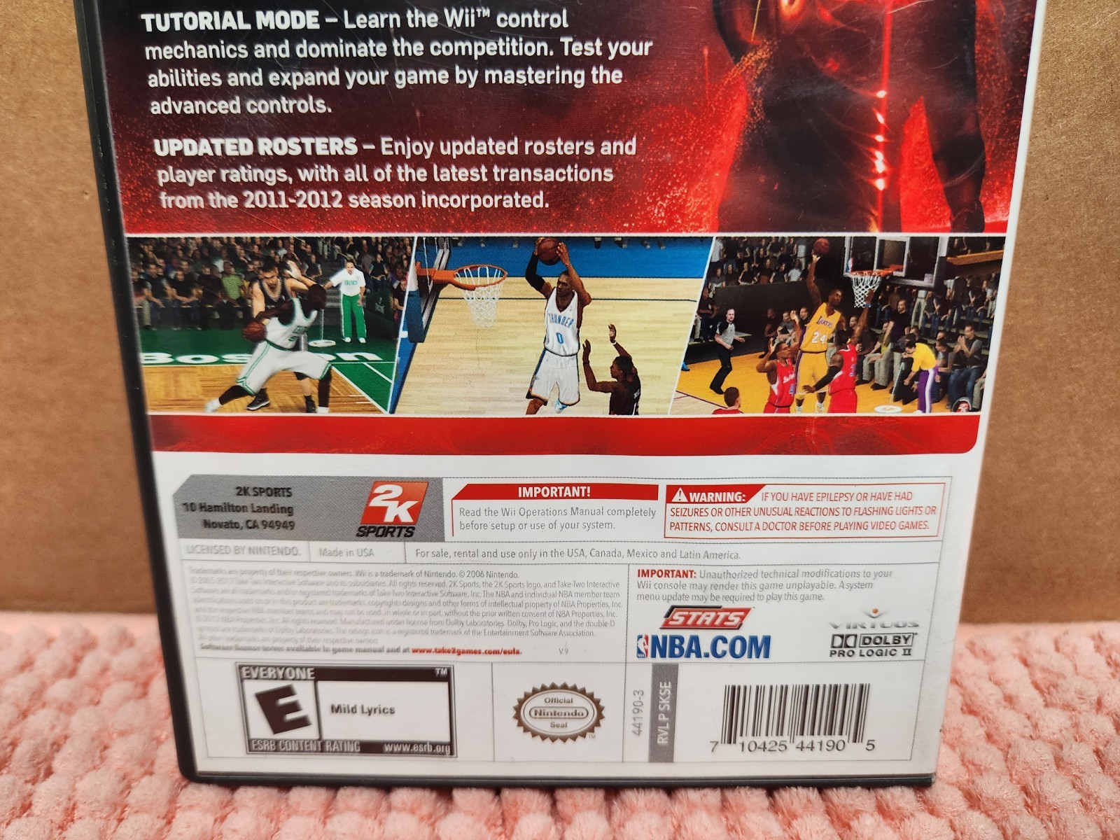 “NBA 2K13” (Nintendo Wii, 2012) Video Game Produced By Jay-Z