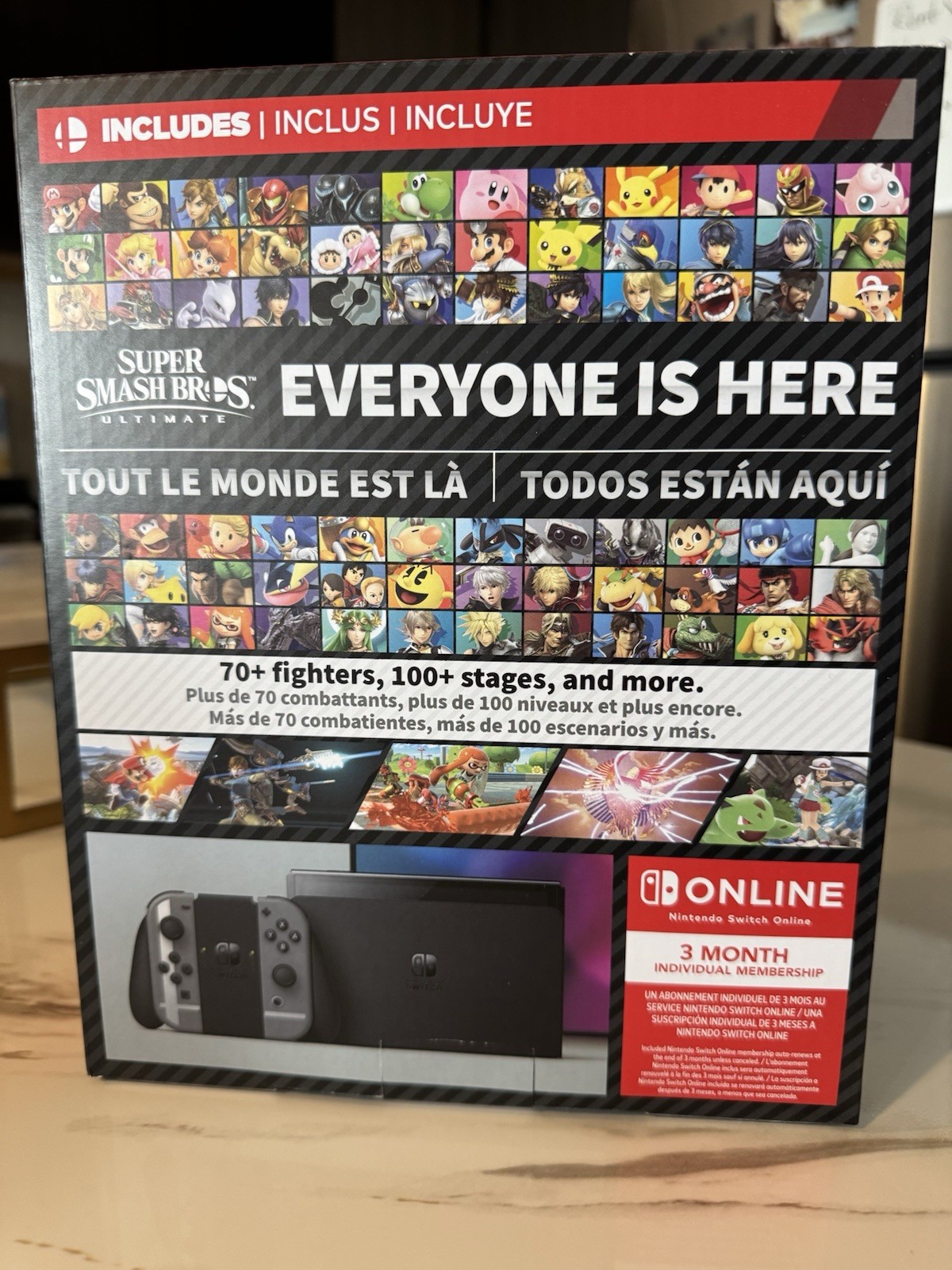 Nintendo Switch (OLED Model) Super Smash Bros. Bundle 64GB Console – Gray