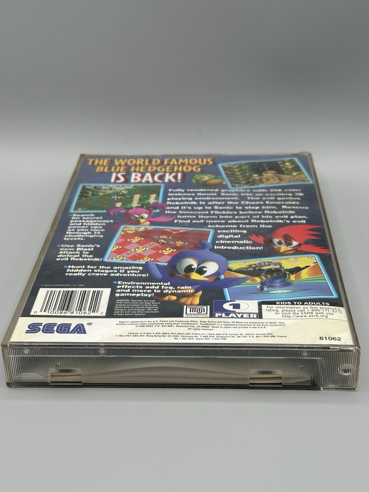 Sega Saturn Sonic 3D Blast 1996 Tested Reg Card Included Video Game
