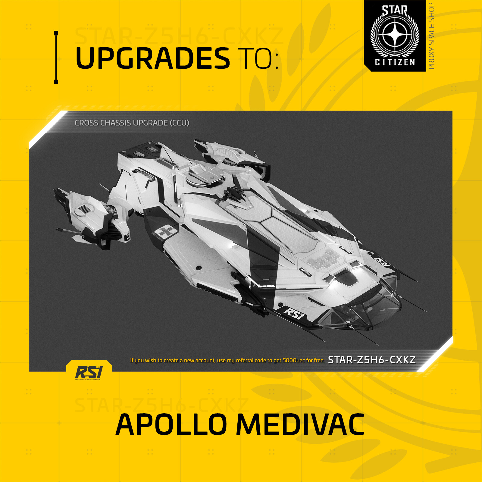 Star Citizen – RSI APOLLO MEDIVAC – UPGRADE (CCU)