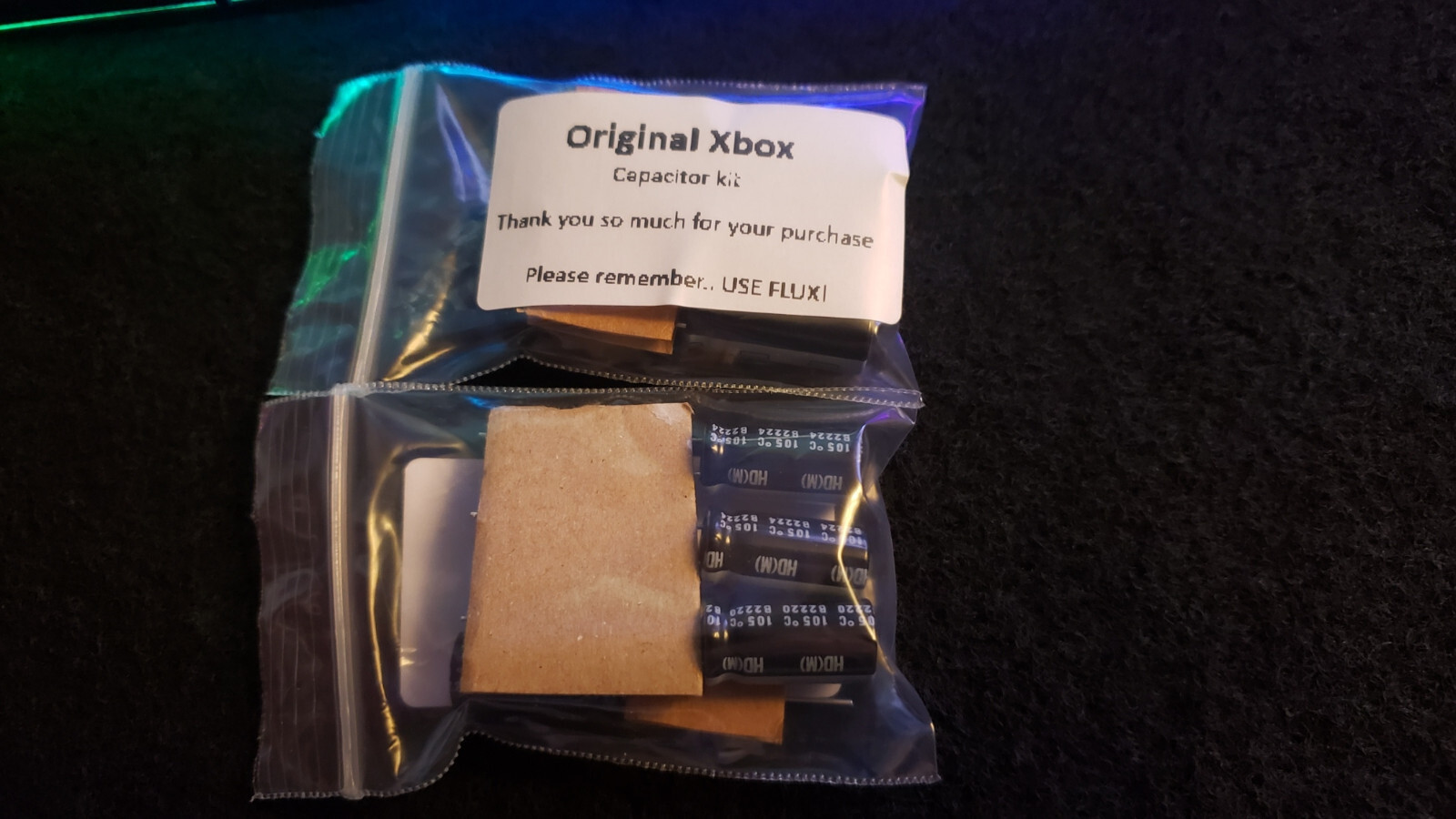 Original Xbox CPU Capacitor Kit/Clock cap for ALL Motherboards (Japan/US Caps)
