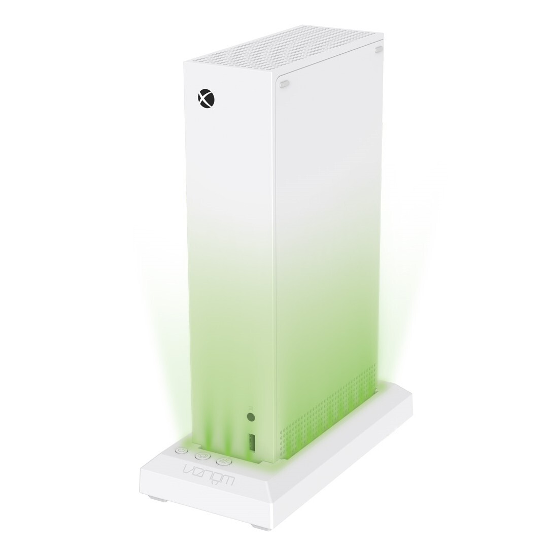Venom Multi-Color LED RGB Light-up Console Stand- White (Xbox Series X) VS3510