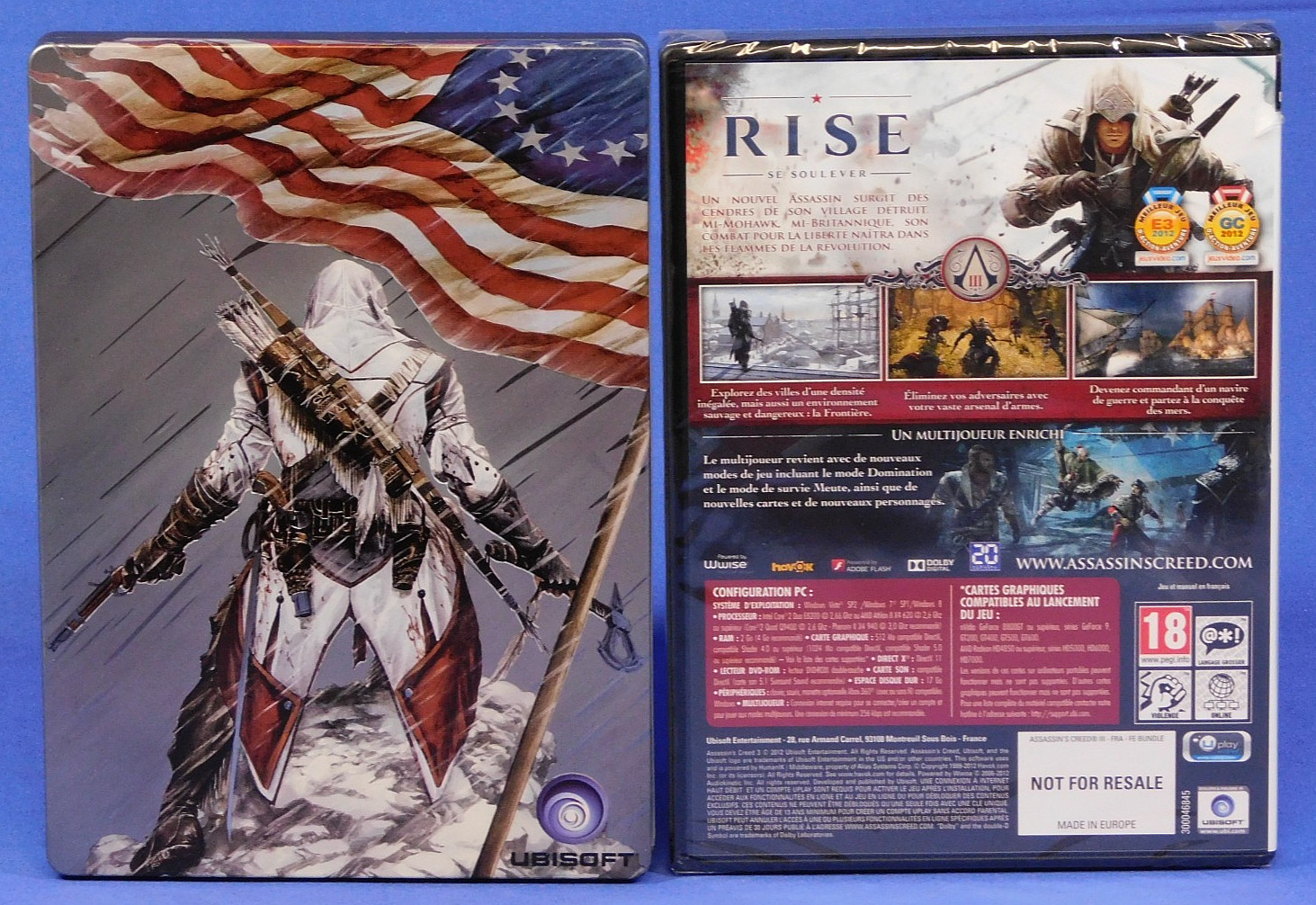 ASSASSIN’S CREED III 3 FREEDOM FRENCH COLLECTOR’S EDITION PC NEW IN OPEN BOX