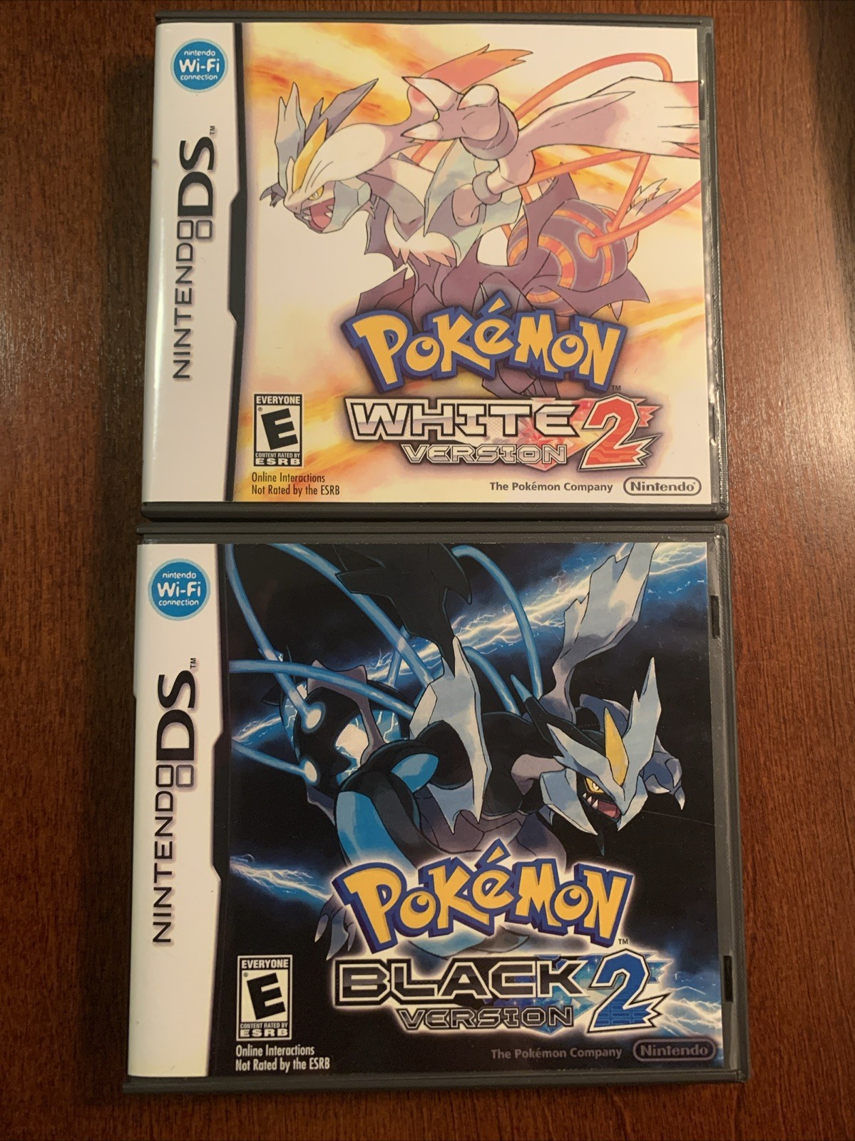Pokemon White 2 + Black 2 Nintendo DS Replacement Cases Only NO GAMES – Bundle