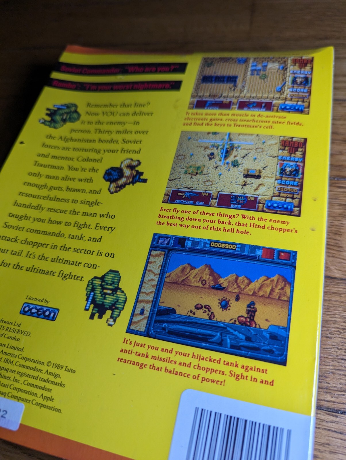 NEW FACTORY SEALED! Rambo III 3 – ATARI ST 520/1040 Taito Game Big Box PC 1989