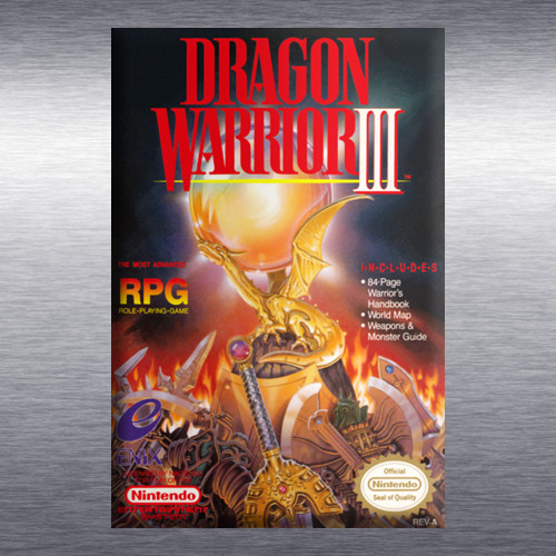 Dragon Warrior 1, 2, 3, 4 Video Game Box Art *NES* High Quality Magnet
