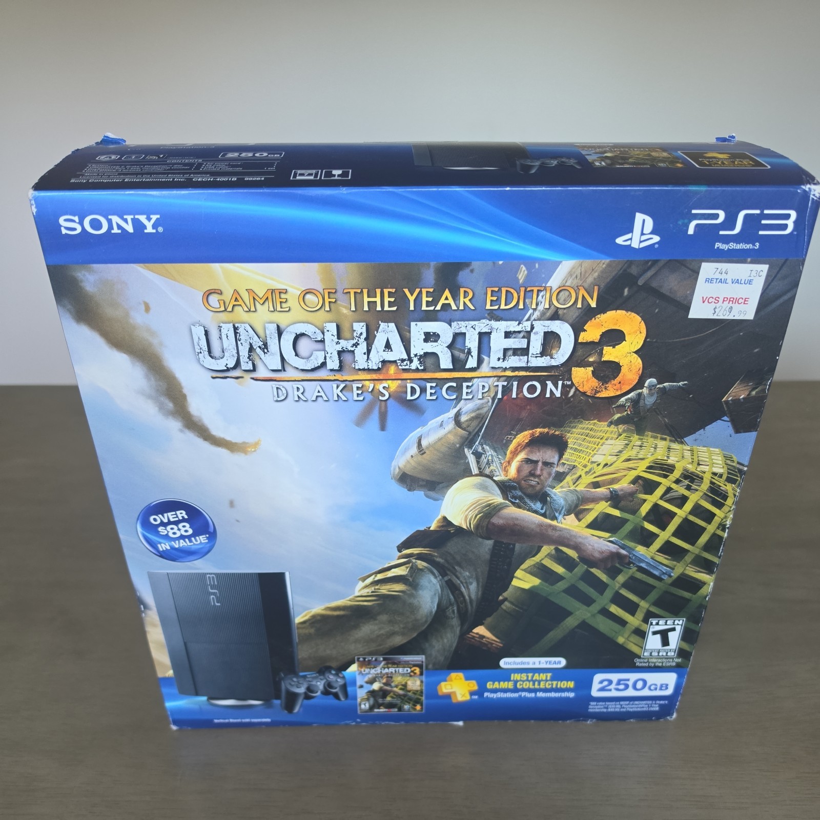 NEW SEALED Sony PS3 250GB CECH-401B Uncharted 3 Bundle GOTY edition Fast Ship!