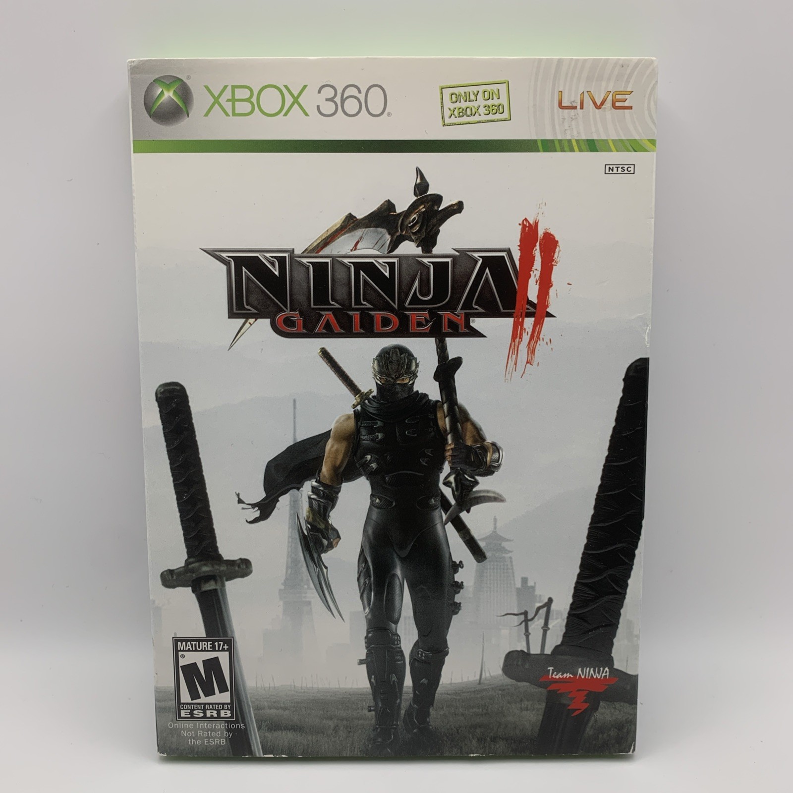 Ninja Gaiden II (Microsoft Xbox 360, 2008) Slipcover Tested Working Fast Ship!