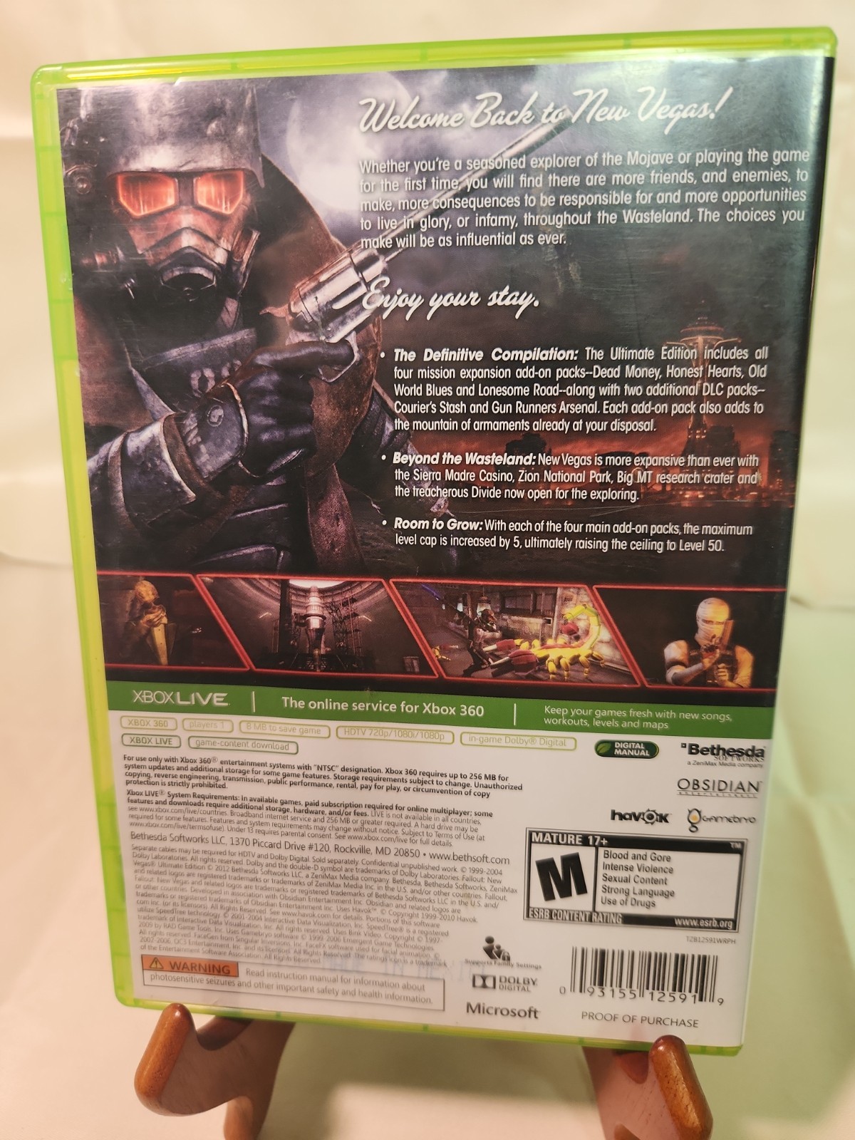 Fallout: New Vegas – Ultimate Edition (Xbox 360, 2012) CIB ✅️ Tested